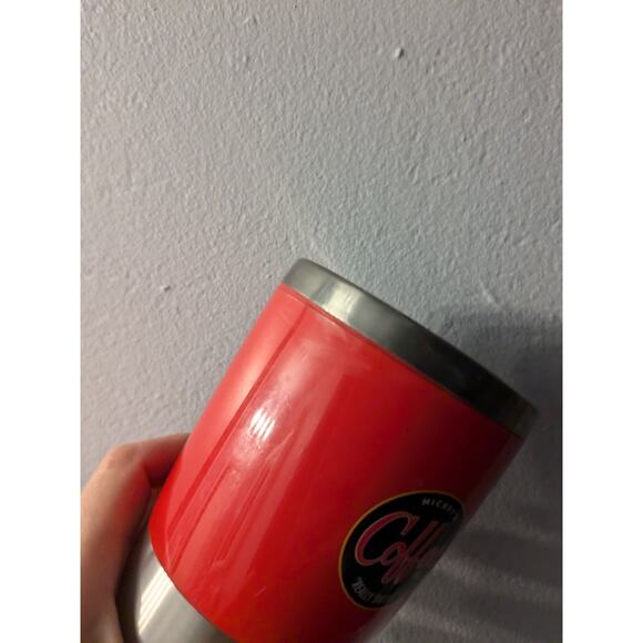 Disney Mickey's Really Swell Coffee Brand Red Travel Tumbler Mug Mickey Mouse - Picture 9 of 12